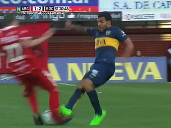 WATCH: Carlos Tevez breaks opp...